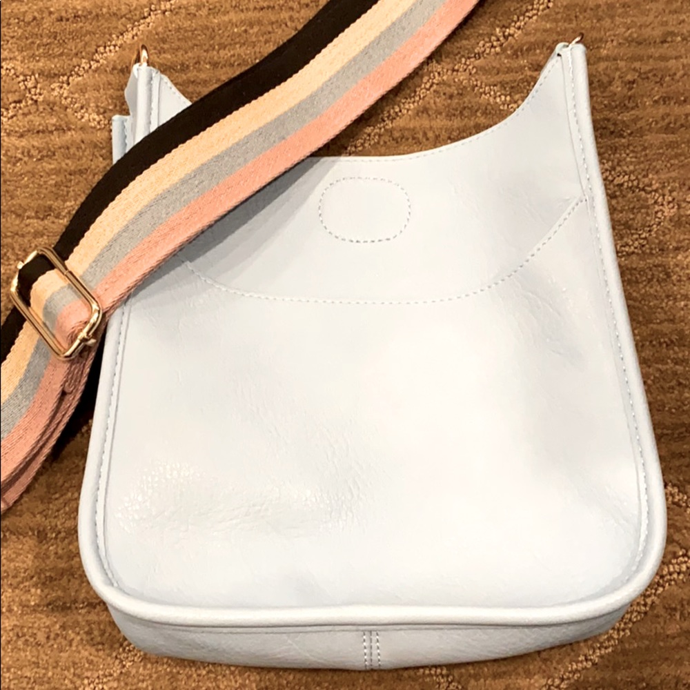 Ahdorned Mini Vegan messenger with strap
